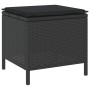 Conjunto de Comedor de Jardín de 3 Piezas con Cojines Negro de Poliratán y Acacia by , Garden sets - Ref: Foro24-42007916, Pr...