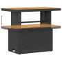 Conjunto de Comedor de Jardín de 3 Piezas con Cojines Negro de Poliratán y Acacia by , Garden sets - Ref: Foro24-42007916, Pr...