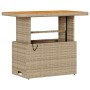 Juego de Comedor de Jardín de 3 Piezas con Cojines Beige Ratán Sintético Acacia by , Garden sets - Ref: Foro24-42007918, Pric...