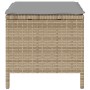 Conjunto de Jardín de Comedor de 3 Piezas con Cojines Beige de Poliratán y Acacia by , Garden sets - Ref: Foro24-42007919, Pr...