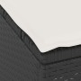 Conjunto de Comedor de Jardín de 4 Piezas con Cojines Negros de Poliratán y Acacia | Foro24.es | Tu tienda online para hogar, jardín y más Foro24.es