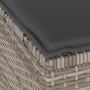 Juego de Comedor de Jardín de 4 Piezas con Cojines Gris de Poliratán y Acacia | Foro24.es | Tu tienda online para hogar, jardín y más Foro24.es
