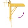 Mesa Colgante para Balcón VidaXL Plegable Mostaza 60x40 cm Acero de , Mesas de jardín - Ref: Foro24-42008073, Precio: 49,66 €...