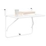 Mesa de Balcón Colgante Plegable Blanca 60x40 cm Acero by , Garden tables - Ref: Foro24-42008074, Price: 49,57 €, Discount: %