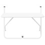 Mesa de Balcón Colgante Plegable Blanca 60x40 cm Acero by , Garden tables - Ref: Foro24-42008074, Price: 49,57 €, Discount: %