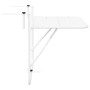Mesa de Balcón Colgante Plegable Blanca 60x40 cm Acero by , Garden tables - Ref: Foro24-42008074, Price: 49,57 €, Discount: %