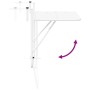 Mesa de Balcón Colgante Plegable Blanca 60x40 cm Acero by , Garden tables - Ref: Foro24-42008074, Price: 49,57 €, Discount: %
