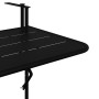 Mesa de balcón colgante plegable negra de 60x40 cm en acero by , Garden tables - Ref: Foro24-42008075, Price: 49,66 €, Discou...