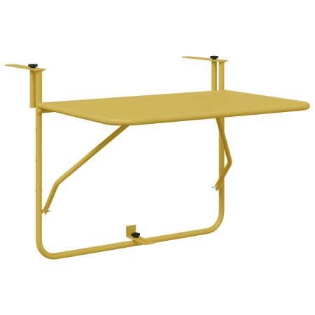 Mesa Plegable Colgante de Balcón - Dorada, 60x40 cm, Acero von , Gartentische - Ref: Foro24-42008076, Preis: 45,57 €, Rabatt: %