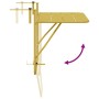 Mesa Plegable Colgante de Balcón - Dorada, 60x40 cm, Acero von , Gartentische - Ref: Foro24-42008076, Preis: 45,57 €, Rabatt: %