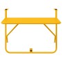 Mesa Colgante Plegable Amarilla de Acero 60x40 cm de , Mesas de jardín - Ref: Foro24-42008079, Precio: 46,67 €, Descuento: %