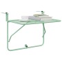 Mesa Colgante Plegable de Balcón - Verde Menta, 60x40 cm, Acero by , Garden tables - Ref: Foro24-42008080, Price: 48,50 €, Di...