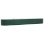Cama Elevada para Jardín Verde 400x80x44 cm de Acero Galvanizado by , Pots and planters - Ref: Foro24-42008127, Price: 174,30...
