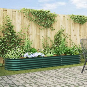 Huerto Elevado Verde 320x80x44 cm de Acero Galvanizado von , Töpfe und Pflanzgefäße - Ref: Foro24-42008128, Preis: 161,87 €, ...