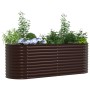 Huerto Elevado Marrón 240x80x81 cm Acero Galvanizado by , Pots and planters - Ref: Foro24-42008134, Price: 148,95 €, Discount: %