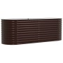 Huerto Elevado Marrón 240x80x81 cm Acero Galvanizado by , Pots and planters - Ref: Foro24-42008134, Price: 148,95 €, Discount: %