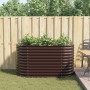 Huerto elevado Marrón 160x80x81 cm de acero galvanizado von , Töpfe und Pflanzgefäße - Ref: Foro24-42008135, Preis: 125,66 €,...