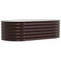 Huerto Elevado Marrón 160x80x44 cm de Acero Galvanizado by , Pots and planters - Ref: Foro24-42008140, Price: 104,56 €, Disco...