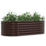 Huerto Elevado Marrón 160x80x44 cm de Acero Galvanizado by , Pots and planters - Ref: Foro24-42008140, Price: 104,56 €, Disco...