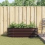 Huerto Elevado Marrón 160x80x44 cm de Acero Galvanizado by , Pots and planters - Ref: Foro24-42008140, Price: 104,56 €, Disco...