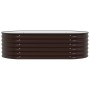 Huerto Elevado Marrón 160x80x44 cm de Acero Galvanizado by , Pots and planters - Ref: Foro24-42008140, Price: 104,56 €, Disco...