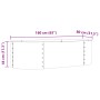 Huerto Elevado Marrón 160x80x44 cm de Acero Galvanizado by , Pots and planters - Ref: Foro24-42008140, Price: 104,56 €, Disco...