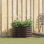 Parterre elevado en marrón, 80x80x44 cm, de acero galvanizado von , Töpfe und Pflanzgefäße - Ref: Foro24-42008141, Preis: 75,...