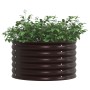 Parterre elevado en marrón, 80x80x44 cm, de acero galvanizado von , Töpfe und Pflanzgefäße - Ref: Foro24-42008141, Preis: 75,...