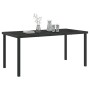 Mesa de Jardín Negra 160x80x73 cm Vidrio Templado by , Garden tables - Ref: Foro24-42010314, Price: 131,64 €, Discount: %