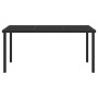 Mesa de Jardín Negra 160x80x73 cm Vidrio Templado by , Garden tables - Ref: Foro24-42010314, Price: 131,64 €, Discount: %