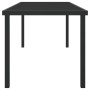 Mesa de Jardín Negra 160x80x73 cm Vidrio Templado by , Garden tables - Ref: Foro24-42010314, Price: 131,64 €, Discount: %