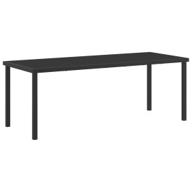 Mesa de Jardín Negra 200x80x73 cm con Vidrio Templado von , Gartentische - Ref: Foro24-42010315, Preis: 149,89 €, Rabatt: %