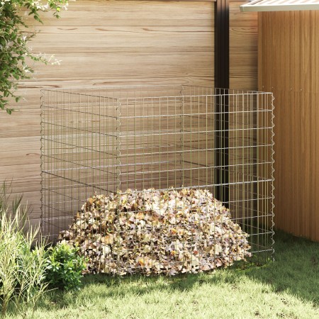Compostador cuadrado de jardín 100x100x100 cm de acero galvanizado von , Zaunpaneele - Ref: Foro24-42010831, Preis: 60,17 €, ...