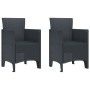 Silla de Jardín Juego de 2 Antracita Plástico Estandar Duradera von , Gartenstühle - Ref: Foro24-847448, Preis: 83,09 €, Raba...
