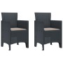 Silla de Jardín Conjunto de 2 Antracita, Taupe Plástico Estándar von , Gartenstühle - Ref: Foro24-847449, Preis: 84,49 €, Rab...