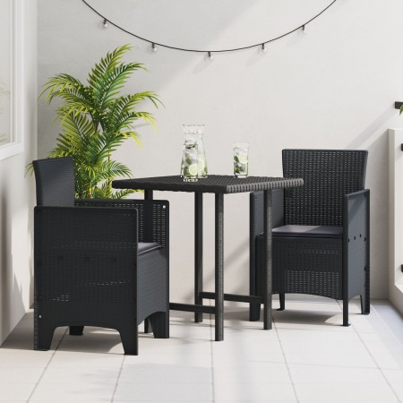 Silla de Jardín Juego de 2 Antracita Plástico Mediana Duradera by , Garden chairs - Ref: Foro24-847451, Price: 78,77 €, Disco...