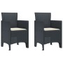 Silla de jardín Set de 2 Antracita, Crema Poliratán Estándar von , Gartenstühle - Ref: Foro24-847452, Preis: 84,49 €, Rabatt: %