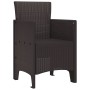 sillas de jardín 2 pcs marrón poli ratán by , Garden chairs - Ref: Foro24-847453, Price: 78,64 €, Discount: %