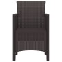 sillas de jardín 2 pcs marrón poli ratán by , Garden chairs - Ref: Foro24-847453, Price: 78,64 €, Discount: %