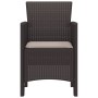 Sillas de Jardín de con Cojines Set de 2 Marrón, Taupe by , Garden chairs - Ref: Foro24-847454, Price: 84,49 €, Discount: %