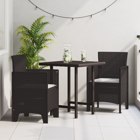 Silla de Jardín Set de 2 Marrón Ratán Estándar Duradero by , Garden chairs - Ref: Foro24-847455, Price: 84,49 €, Discount: %