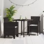 Silla de Jardín Set de 2 Marrón Ratán Estándar Duradero by , Garden chairs - Ref: Foro24-847455, Price: 84,49 €, Discount: %