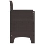 Silla de Jardín Set de 2 Marrón Ratán Estándar Duradero by , Garden chairs - Ref: Foro24-847455, Price: 84,49 €, Discount: %