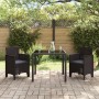 Silla de Jardín Juego de 2 Marrón, Antracita Plástico, Cojines by , Garden chairs - Ref: Foro24-847456, Price: 84,49 €, Disco...