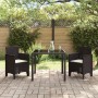 Sillas de jardín con cojines 2 pcs Marrón Poliratán by , Garden chairs - Ref: Foro24-847457, Price: 78,77 €, Discount: %