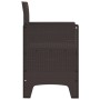 Sillas de jardín con cojines 2 pcs Marrón Poliratán by , Garden chairs - Ref: Foro24-847457, Price: 78,77 €, Discount: %
