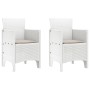 Silla de Jardín Juego de 2 Blanco Taupe Ratan Plástico von , Gartenstühle - Ref: Foro24-847459, Preis: 83,05 €, Rabatt: %
