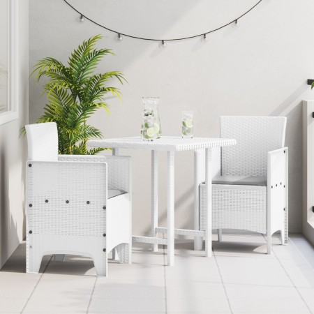 Silla de Jardín Juego de 2 Blanco, Gris Claro Plástico, Tela by , Garden chairs - Ref: Foro24-847460, Price: 83,05 €, Discoun...