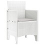 Silla de Jardín Juego de 2 Blanco, Gris Claro Plástico, Tela by , Garden chairs - Ref: Foro24-847460, Price: 83,05 €, Discoun...