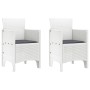 Silla de Jardín Set de 2 Blanco, Antracita Polipropileno, Poliéster by , Garden chairs - Ref: Foro24-847461, Price: 83,05 €, ...